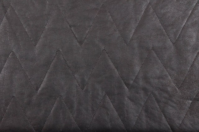 Montone merino double face shearling agugliato ricamato w pelo stirato nero